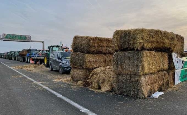 Французские фермеры продолжают протестные акции, блокируя въезды в Париж и Лион
